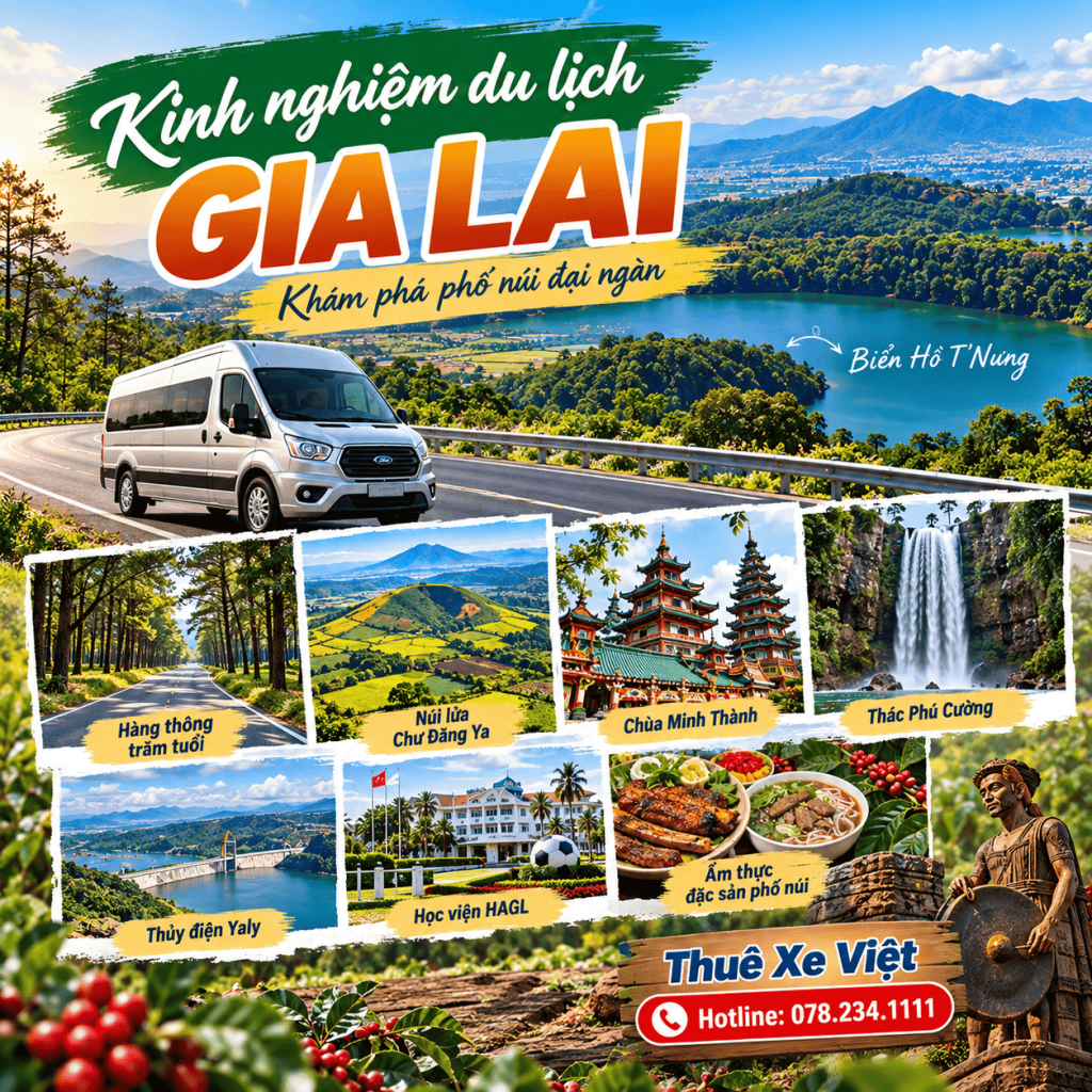thuê xe đi pleiku